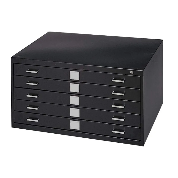 Safco 10-Drawer Steel Flat File for 30 x 42 Documents Black