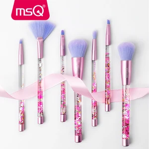 MSQ 2018 Custom Logo Private Label 7pcs Liquid Glitter Makeup Brush