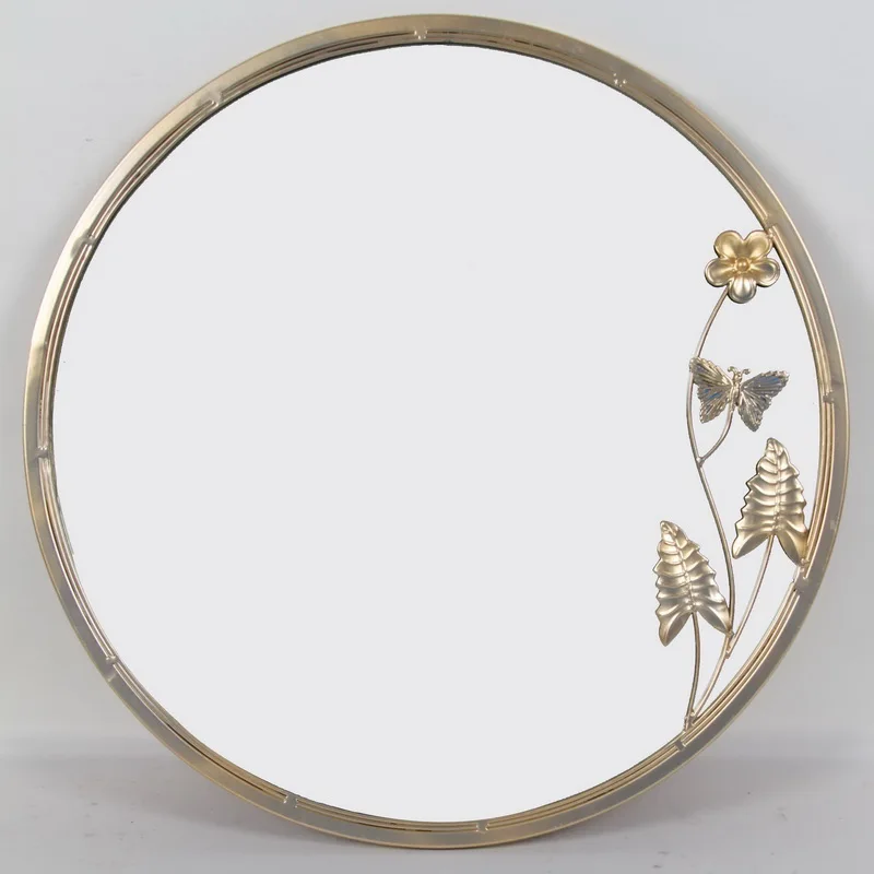 

loft style vintage round metal framed decorative rope wall mirror