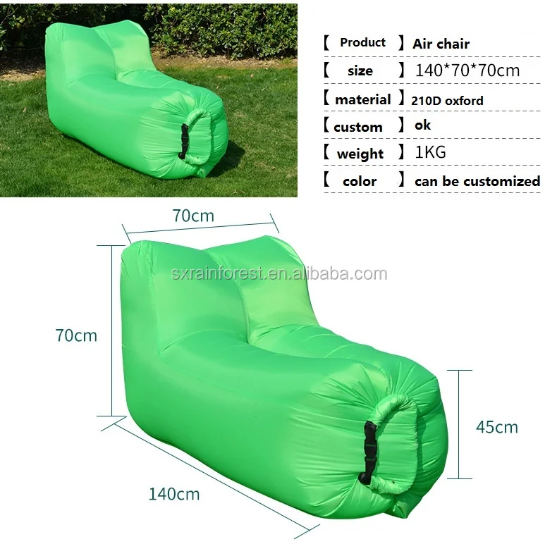 210d Polyester Inflatable Lazy Air Sofa/ Fashion Travel Sleeping Bag