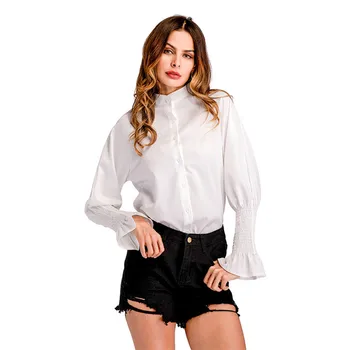 ladies white work shirts