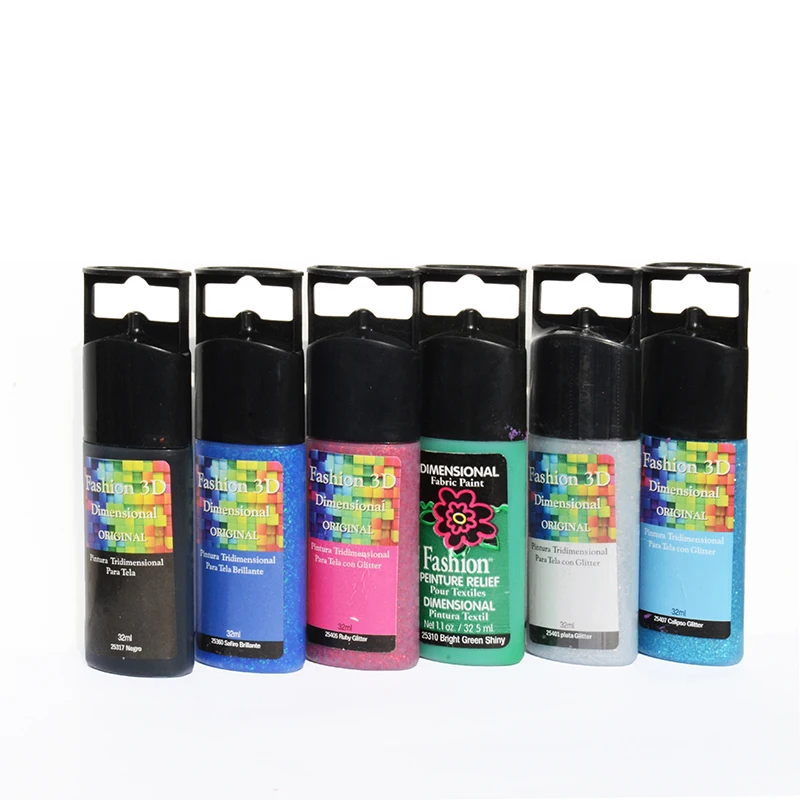 6pack Neon & Iridescent Dimensional Fabric Paint Buy Neon Fabric