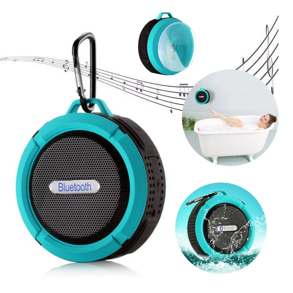 

Wireless Blue tooth Waterproof resistant Outdoor & Shower Speaker with 5W micro Hands-Free Speaker for smart phone