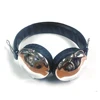 Free samples silver plated coolest popular exhibition give-away cheap headphone
