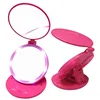 Pocket size 1X/10X magnifying lighted travel makeup mirror