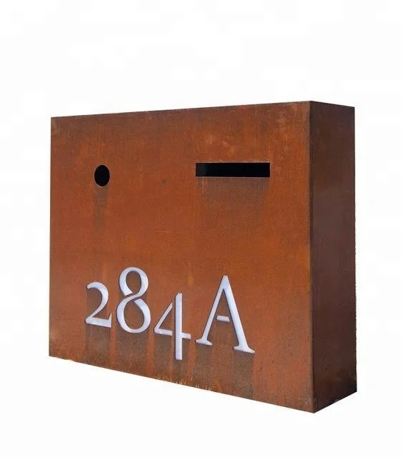 

Cast Garden European Style Free Standing Antique outdoor Mail Box, Optional, rusty or painting