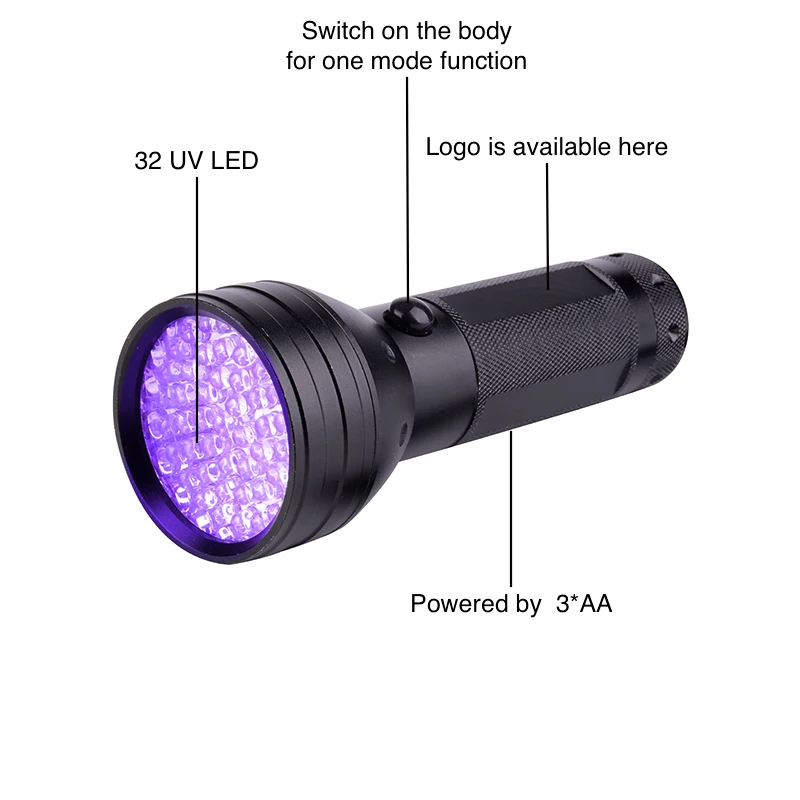 360 nm uv flashlight