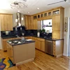 Kitchen base cabinet brown inserts for apartment kitchen cabinet