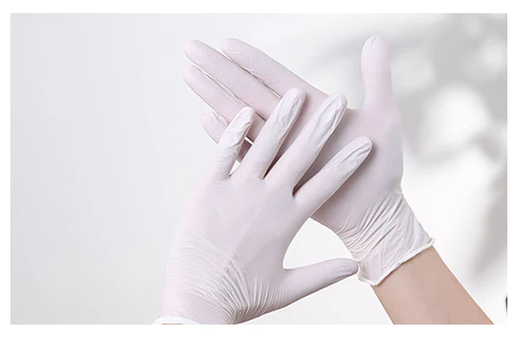 powdered disposable gloves