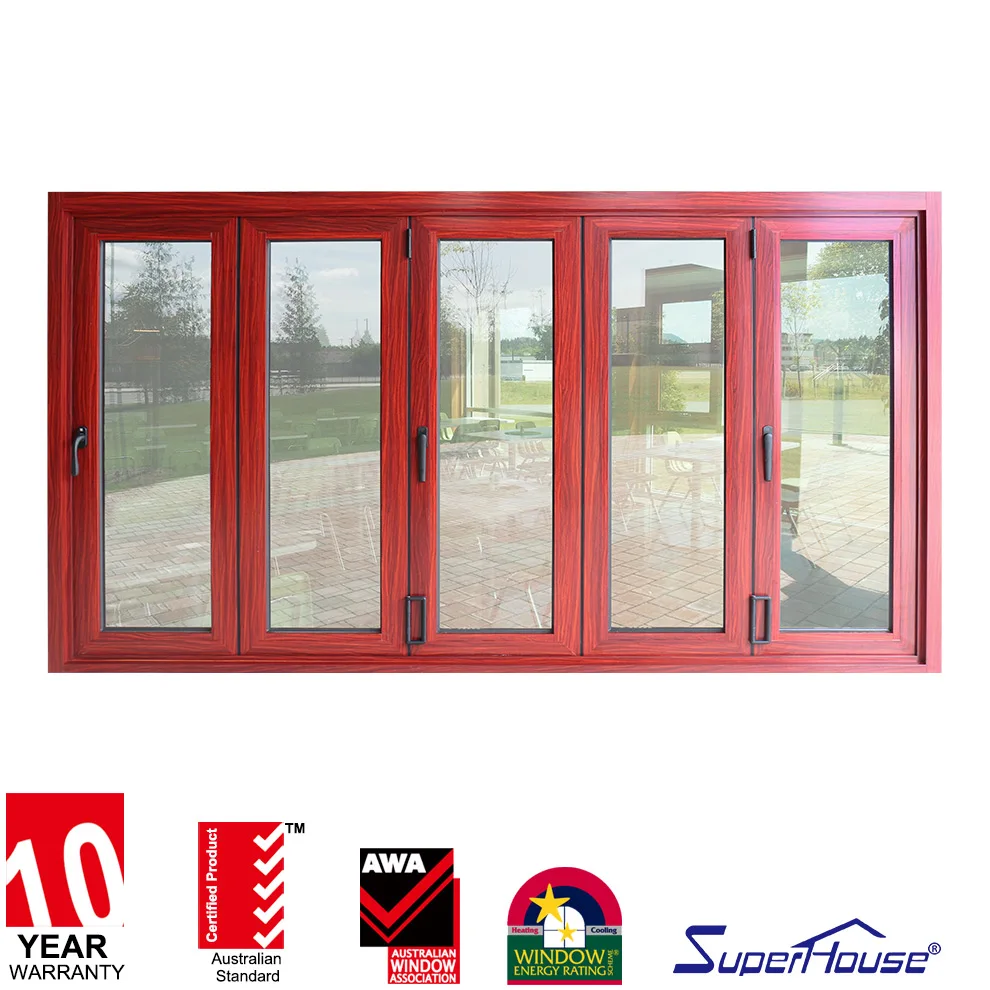 Canada standard glass folding door system impact resistance thermal break folding door