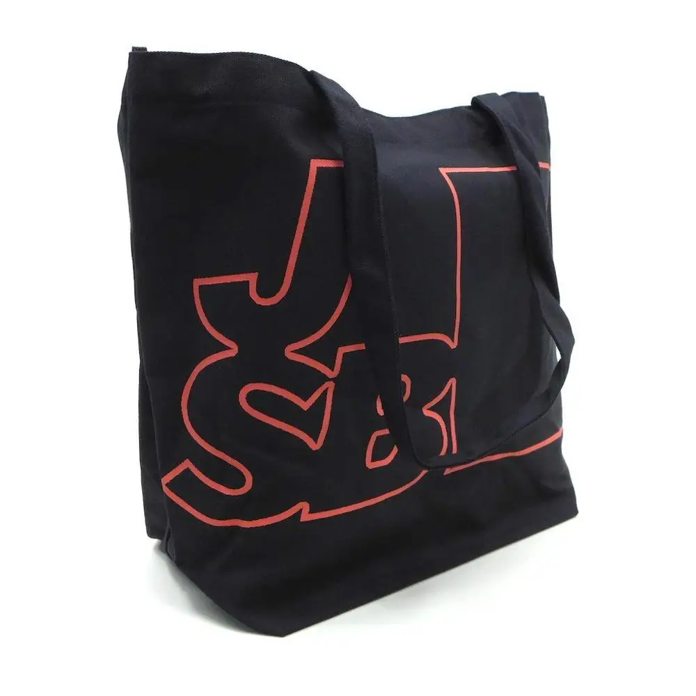 Hot Sale Eco Custom Printed Black Cheap Canvas Bag,Wholesale Canvas