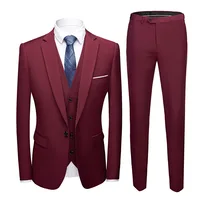 

Customized Coat For Men Suit Men Clothes Burgundy Wedding Suit