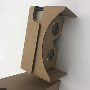 Eco Friendly Cardboard VR Headset Biconvex Lenses