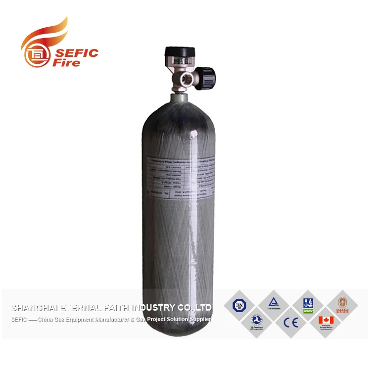 Carbon Oxygen Tank For Scuba Diving Carbon Fiber Cylinder For Breathe 