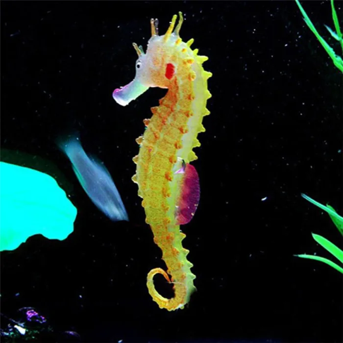 

Luminous Sea Horse Hippocampus Ornaments Aquarium Artificial Fish Ornaments, Picture show