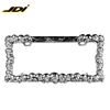 JDI-RHD-903 Hot selling products metal zinc alloy easy install plastic license plate frame