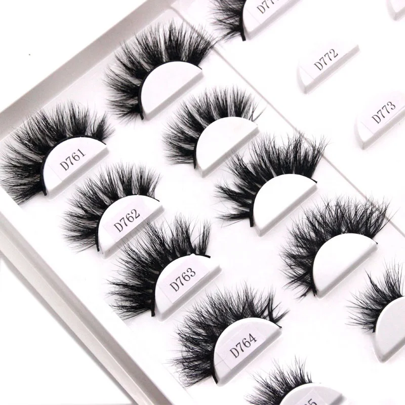 

Handmade Eyelashes High Quality Luxury 3D Mink Lashes With Private Label Packaging, Natural black