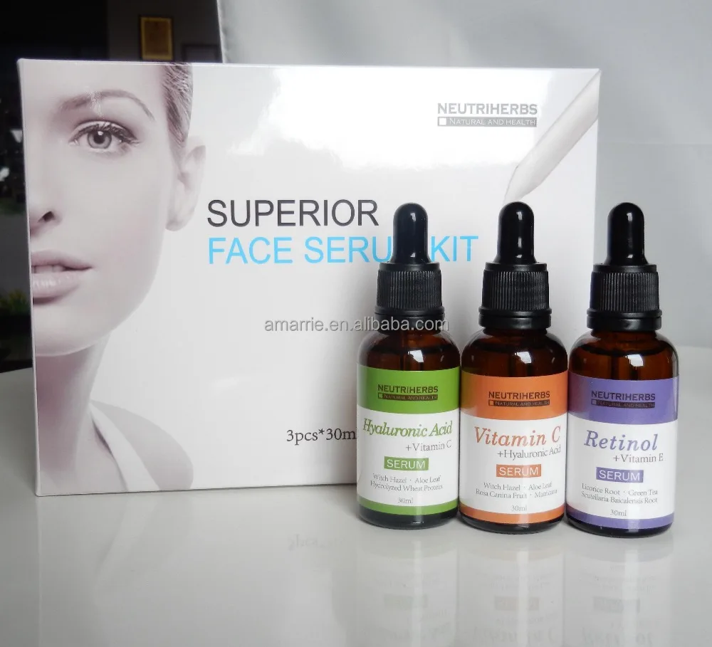 

Cosmetic Manufacturer Best Whitening Vitamin C Serum 20% Private label Face Whitening Facial kit