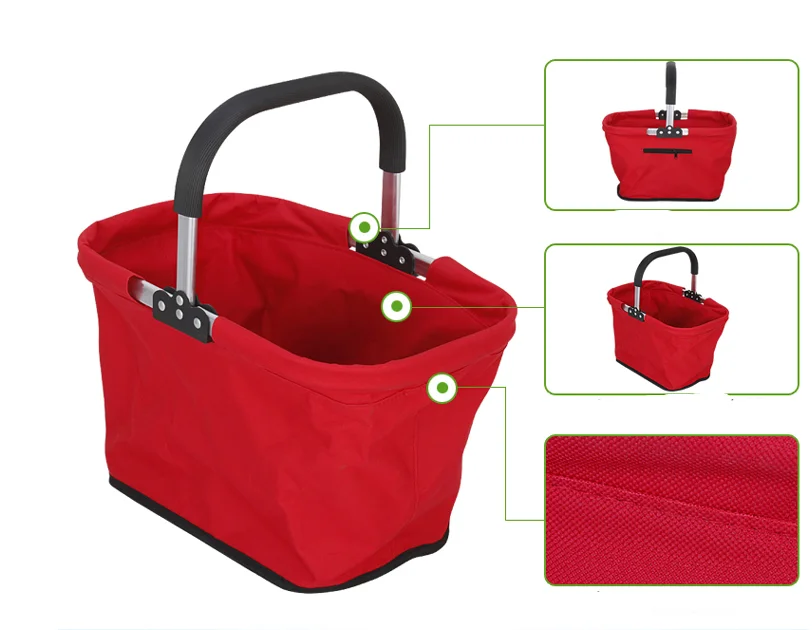 600d Collapsible Market Tote Shopping Basket For Sell Buy High