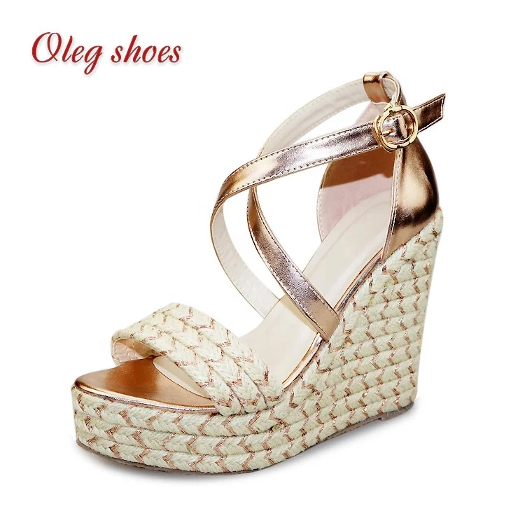 

Top Level quality Summer high heels sandals fashion hemp rope Thick-bottom Women wedges Sandals, As picture shows, also as your requirement