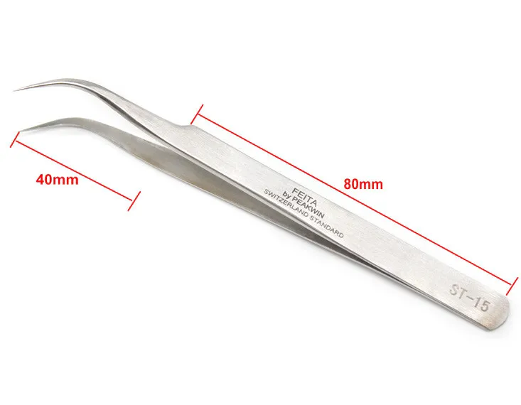 Vetus ST series eyelash extension tweezers with high quality