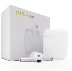 i9s TWS True Stereo Wireless Earbuds Charging Box