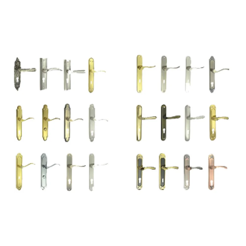 
China Supplier Aluminium Door Handle With Iron Plate 