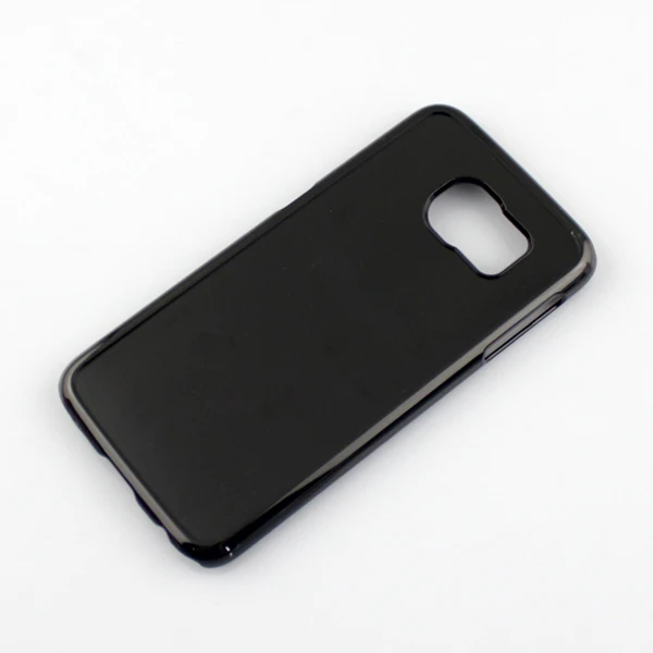 

High Quality PC blank groove phone case for samsung s6, Black