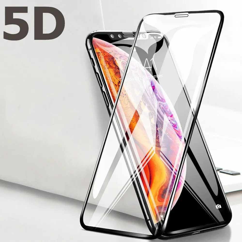 

High Sensitivity 0.33mm 5D super Clear Tempered Glass Ultra Thin Screen Protector Factory Price For iPhone X XR XS MAX, Transparency 99% color