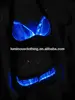 Latest Fashion Hot Women Ultra Short Luminous Open Closure Pants For Dance/Club/Party Wear With RGB LED Lights