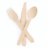Biodegradable bulk birch wood spoon/forks/knives disposable wooden cutlery