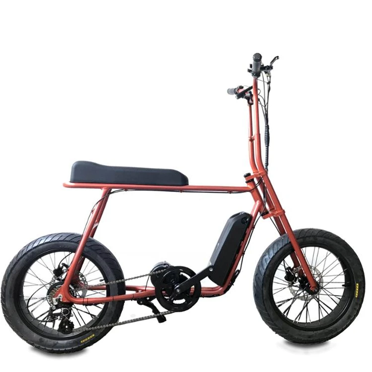 

Mario-Retro 20 inch 48v 500w Fat Tire power ebike with mid motor, Color can be ordered