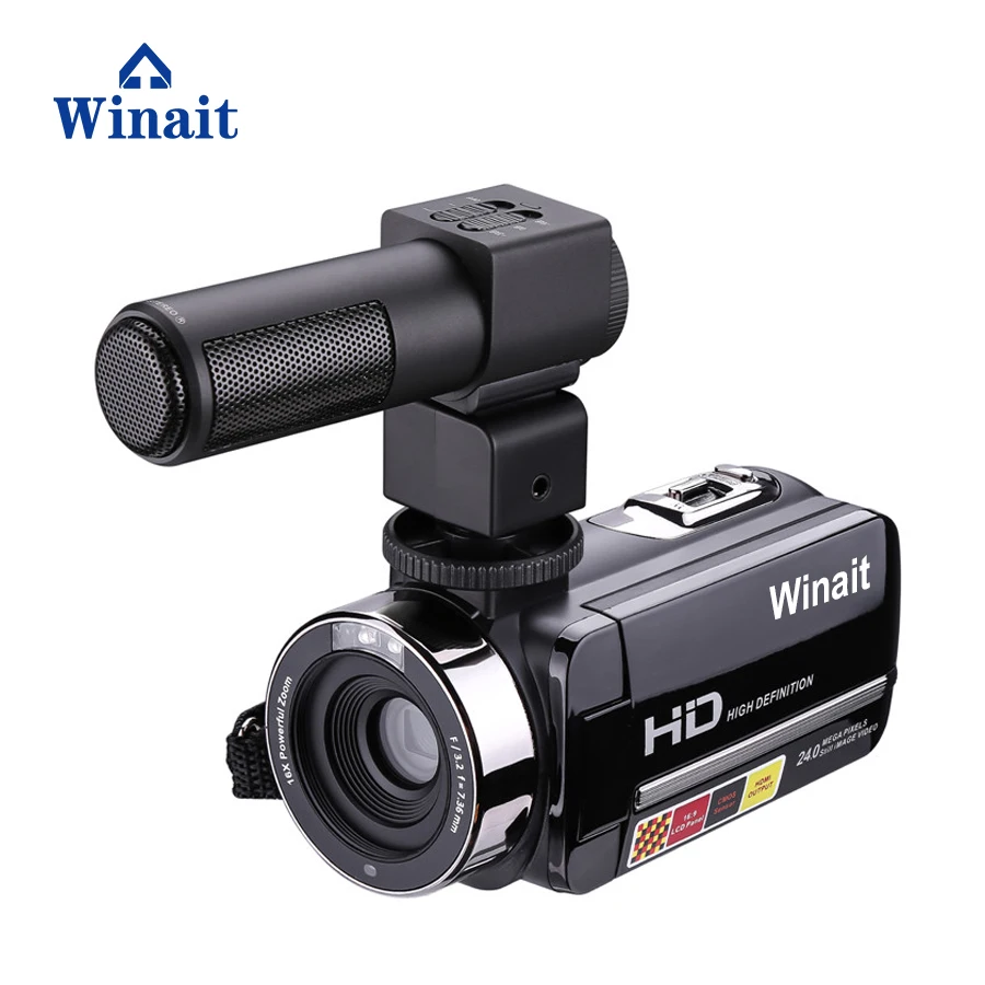 

Winait 24MP Digital video camera full hd 1080p, 3.0'' touch display night vision digital camcorder