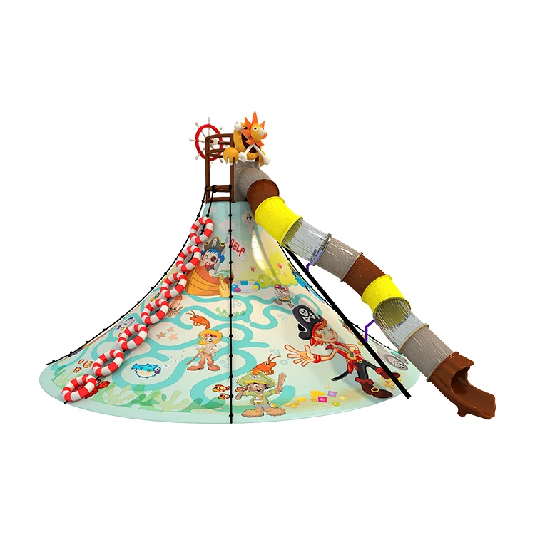 equipment 3d hologram projector amusement park big slide for