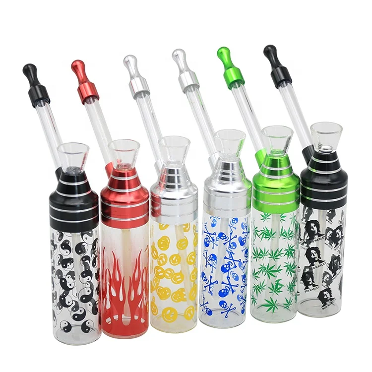 

EKJ H011 New Arrival Wholesale Mini Creative Hookah Mix Color Glass Water Pipe Tobacco Smoking, Colorful