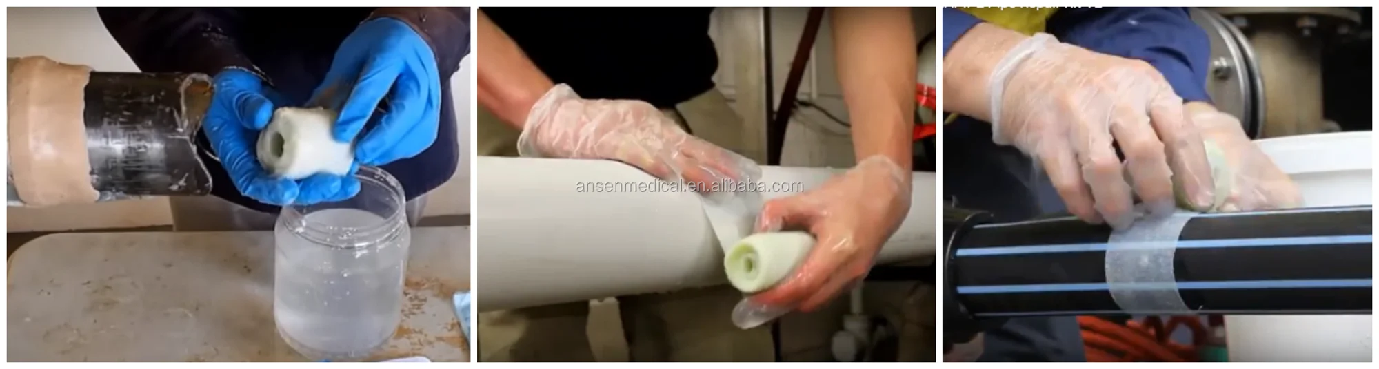  Plastic PVC copper Pipe leak repair bandage understand Pipeline wrap Tape anti corrosion
