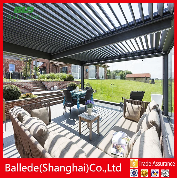 Neue design aluminium garten pergola mit beiträge unterstützung ...