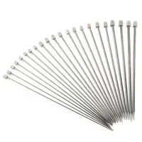 

Set of 22 Stainless Single Pointed Sewing Knitting Needles Tool Kits 2-8mm