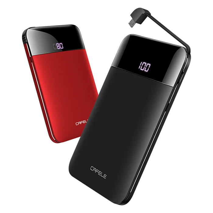 

CAFELE High Quality Mini Ultra thin Digital Portable 5200mAh High Capacity Power Bank