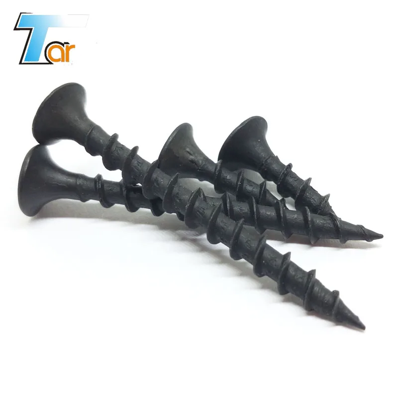 
Black phosphated fine and coarse thread ph drive drywall screw 