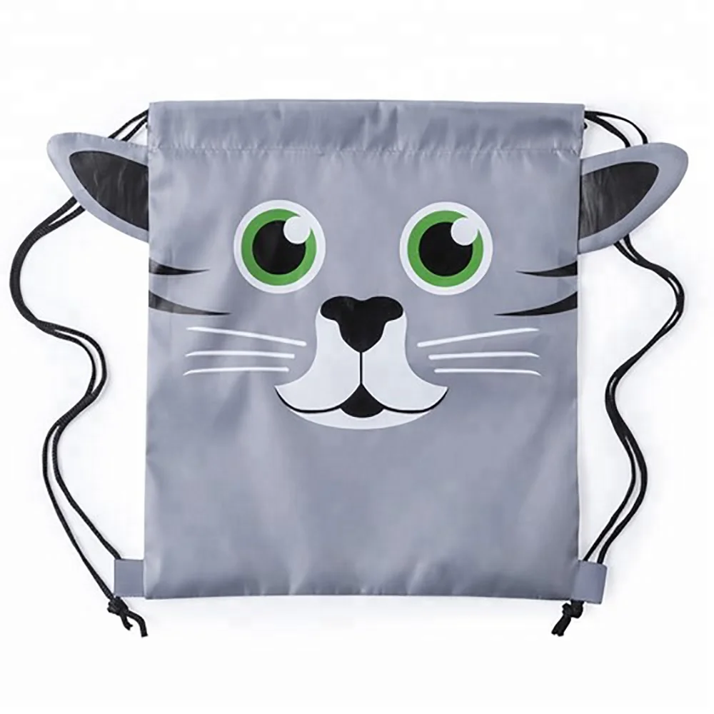 

new design drawstring backpack bag animal cartoon backpacks children school bags mochila promotional gifts