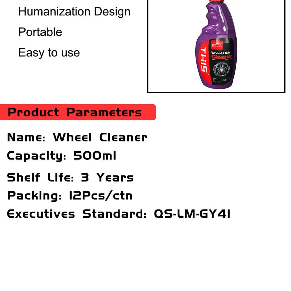 Car Accessories Ph Neutral Acid Free Aluminum Wheel Brake Dust Grime