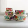 Bamboo fiber Rectangle five piece Transparent food storage box container