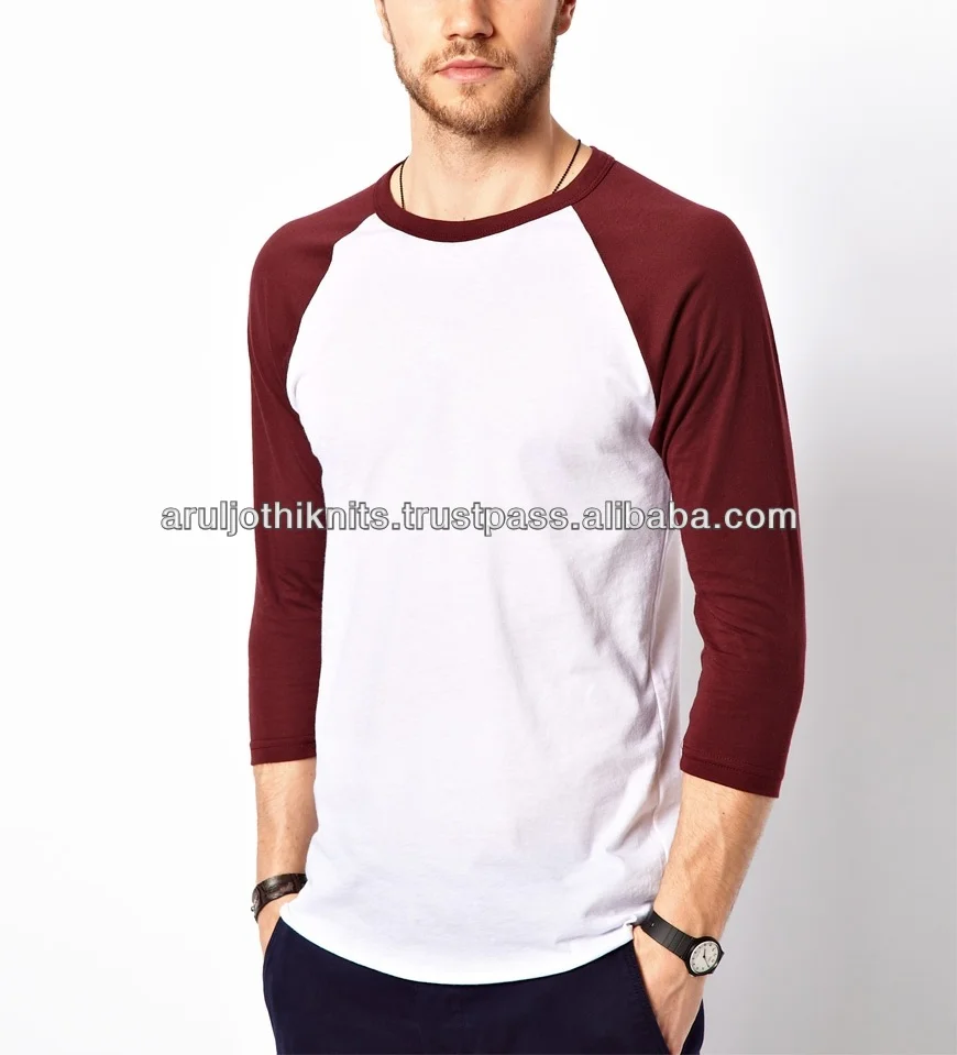 Camisetas tres cuartos para hombre Clearance