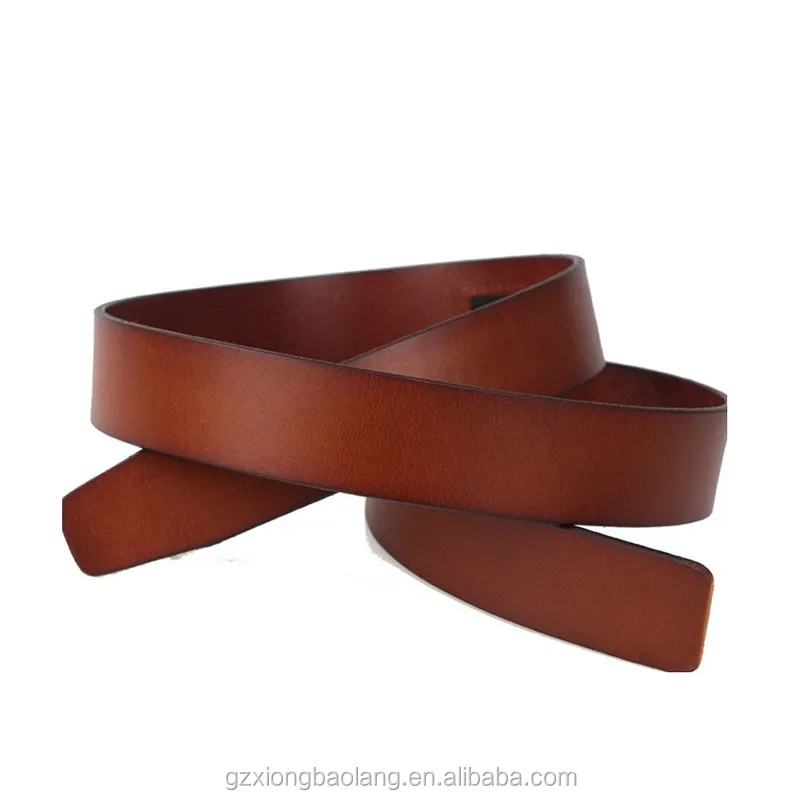 Custom Brown Genuine Leather Belts Without Buckles Men Xbb01 Buy