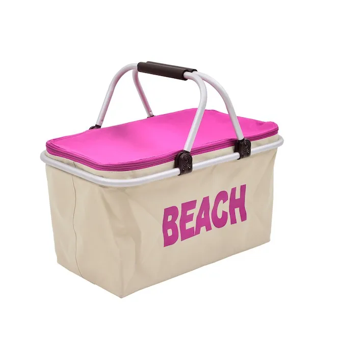 Handmade Natural Fabric Beach Picnic Basket Set For 2 Person Buy