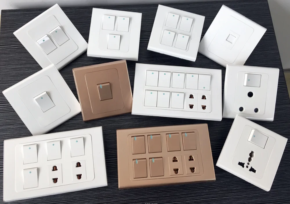 Pakistan 8+2 Wall Switch Socket 4/6/8/10 Gang Switch Plate Wholesale Factory Buy Pakistan