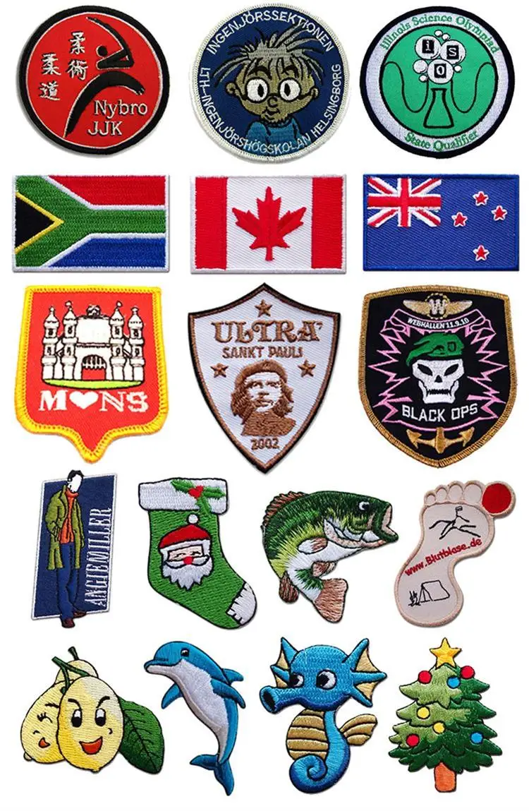 wholesale manufacturer price custom tomato fruit merrow border embroidery patch