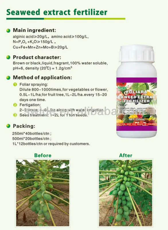 Seaweed extract fertilizer