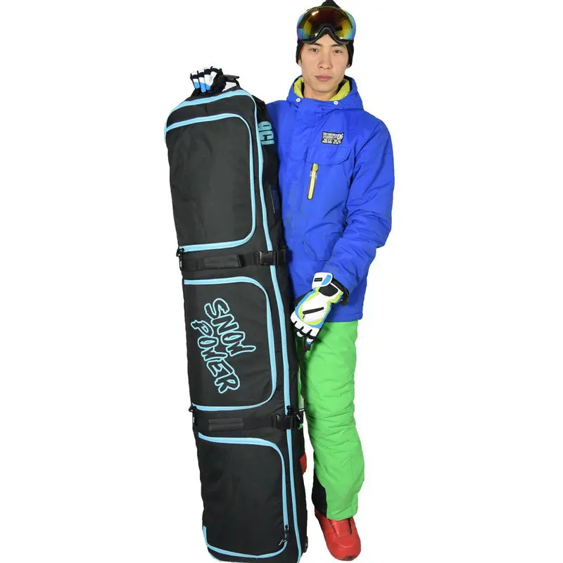 146/156/166/180cm Waterproof Snowboard Bag Travel Bag Snow Sport Ski Bag   Black 